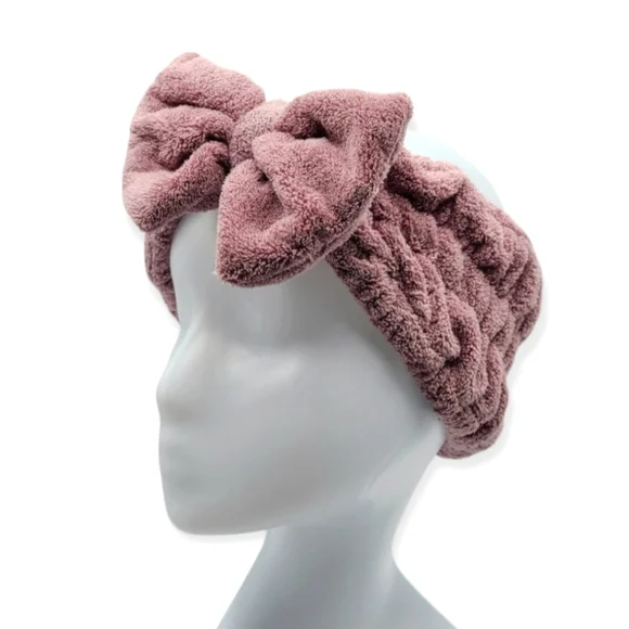 Bow Fleece Spa Headband - Picture 1 of 3